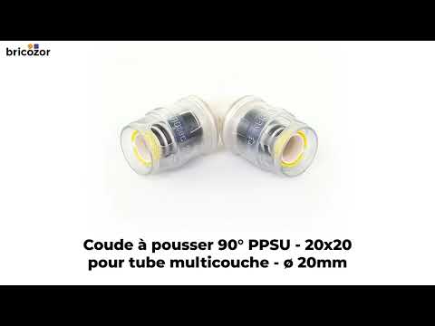 Coude à pousser 90° - pour tubes multicouches - PPSU MULTITUBO