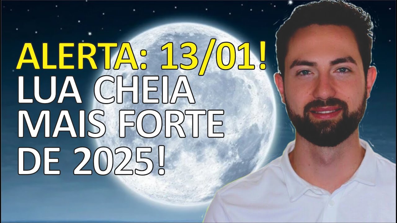 ⚠️ ALERTA: Previsão LUA CHEIA 13/01, a mais TENSA de 2025! Como impactará você? | Astrologia