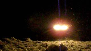 preview picture of video '4x4 fourwheeler doughnuts at night on ice'
