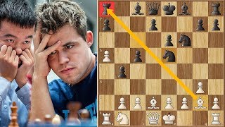 King Magnus vs King Liren | Tata Steel Masters (2019)