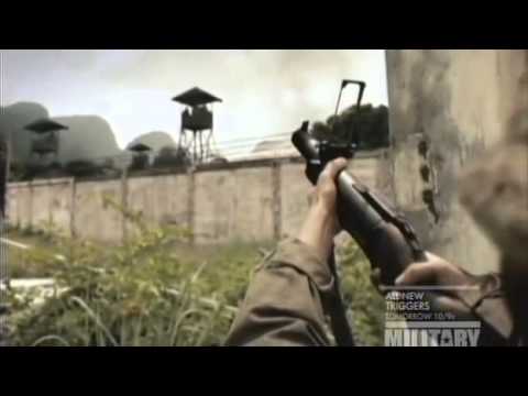 shooting a M79 Grenade Launcher