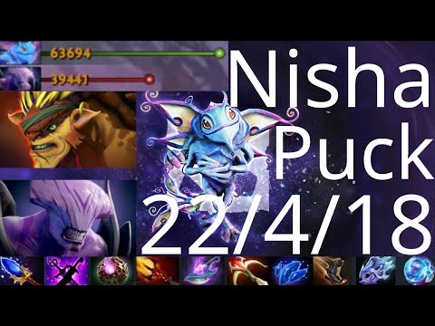 Nisha Puck vs Bristleback, Faceless Void, CW - 63K net worth! - Secret vs VG g1 AniMajor dota2