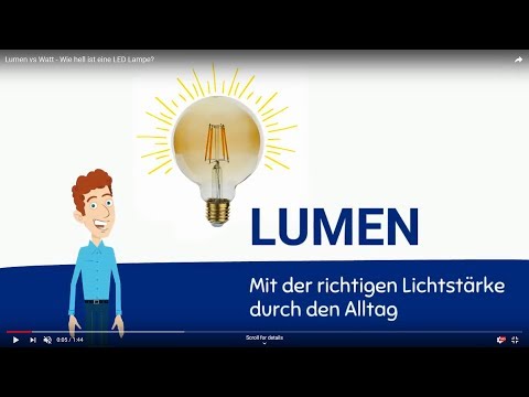 Lumen vs Watt - Wie hell ist eine LED Lampe?