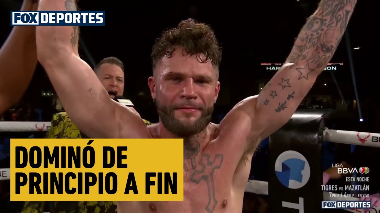 DOMINÓ DE PRINCIPIO A FIN. Ryan Reber se impone ante Joshua Oxendine | BKFC en FOX | Pelea Completa