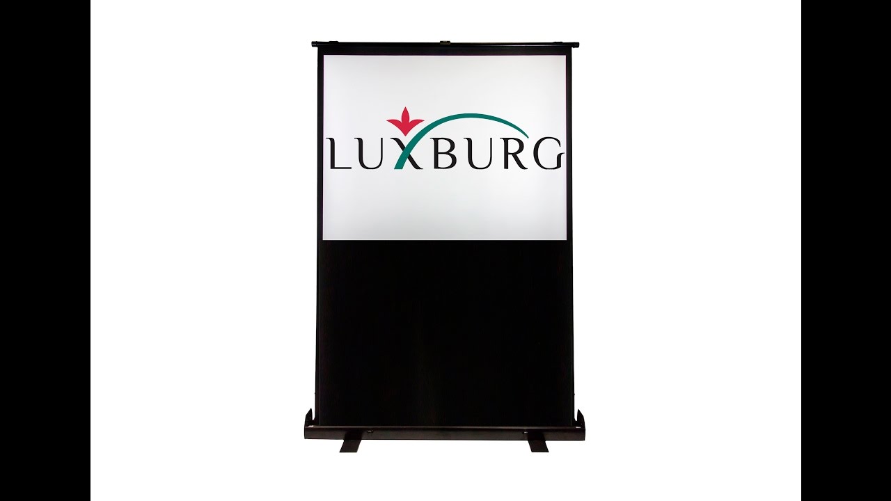 Luxburg® Portable Freestanding Floor Pull-up Projection Screen