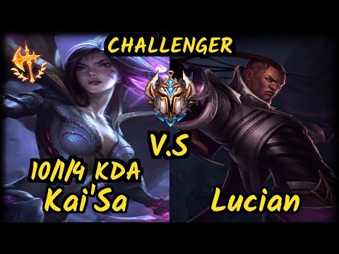 Perkz (KAI'SA) vs LUCIAN - 10/1/4 KDA BOTTOM ADC CHALLENGER GAMEPLAY - EUW