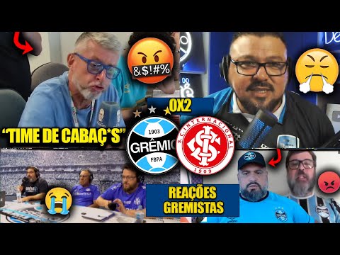REAÇÕES dos GREMISTAS FURIOSOS com a DERROTA - GRÊMIO 0X2 INTERNACIONAL [REACT GRENAL GAUCHÃO 2025]
