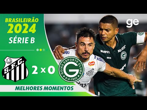 Gols e lances de Santos x Goiás