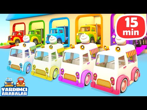Çizgi film - Erkek çocuklar için arabalar! Yardımcı Arabalar - özel bölümler! Türkçe dublaj