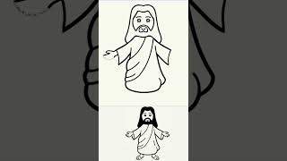 Como Desenhar Jesus Cristo - Simples e Rápido - Ensinamento Cristão - Páscoa