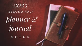 2025 Second Half Planner and Journal Setup - Traveler’s Notebook, Pocket, and A5