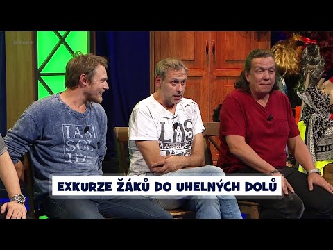 Partička: 3 2 1: Paní učitelka vede exkurzi žáků do uhelných dolů