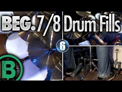 7/8 Drum Fills - Beginner Drum Lessons