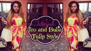 Tutorial: How to tie and wear Tulip Style Iro and Buba