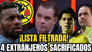 ¡BOMBAZO! AMÉRICA DEFINE A LOS 4 EXTRANJEROS QUE NO SIGUEN EN 2026 | NOTICIAS CLUB AMERICA HOY