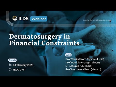 ILDS Webinar on Dermatosurgery in resource poor settings. Listen to Dr Ashique 27:00 minutes onwards