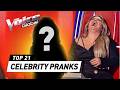 Famous Celebrities PRANK The Coaches On The Voice
