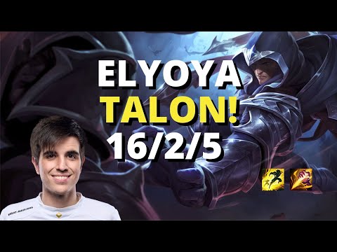 ELYOYA PLAYS TALON JUNGLE 16/2/5 | PRO PLAYER REPLAY