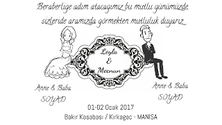 Düğün / Nişan Davetiyesi Örneği - Animasyon Davetiye