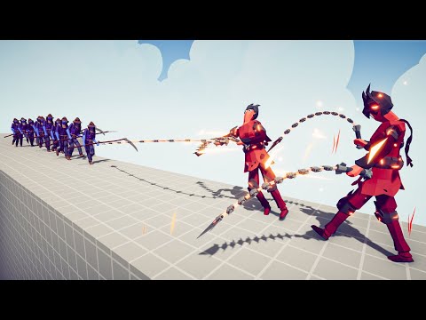 INFERNAL WHIP vs 10x FARMER UNITS - Totally Accurate Battle Simulator TABS