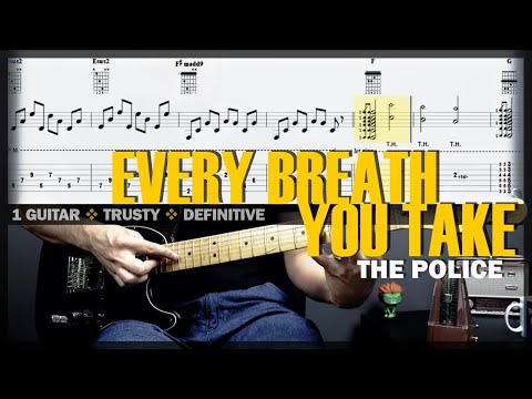 Every Breath You Take | Guitar Cover Tab | Standard Tuning Chords Lesson | BT w/ Vocals 🎸 THE POLICE