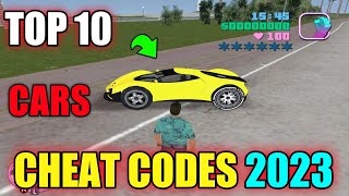 GTA Vice City | Top 10 | Car Cheats ( New 2023 ) | GTA Vice City Car Cheats | SHAKEEL GTA