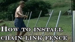 How to install chain link fence. Propriety of techniques and materials used in chain link fences