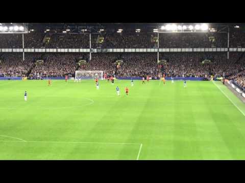 Baines Drills Home The Winner. Everton 1 - 0 vs MFK Ruzomberok