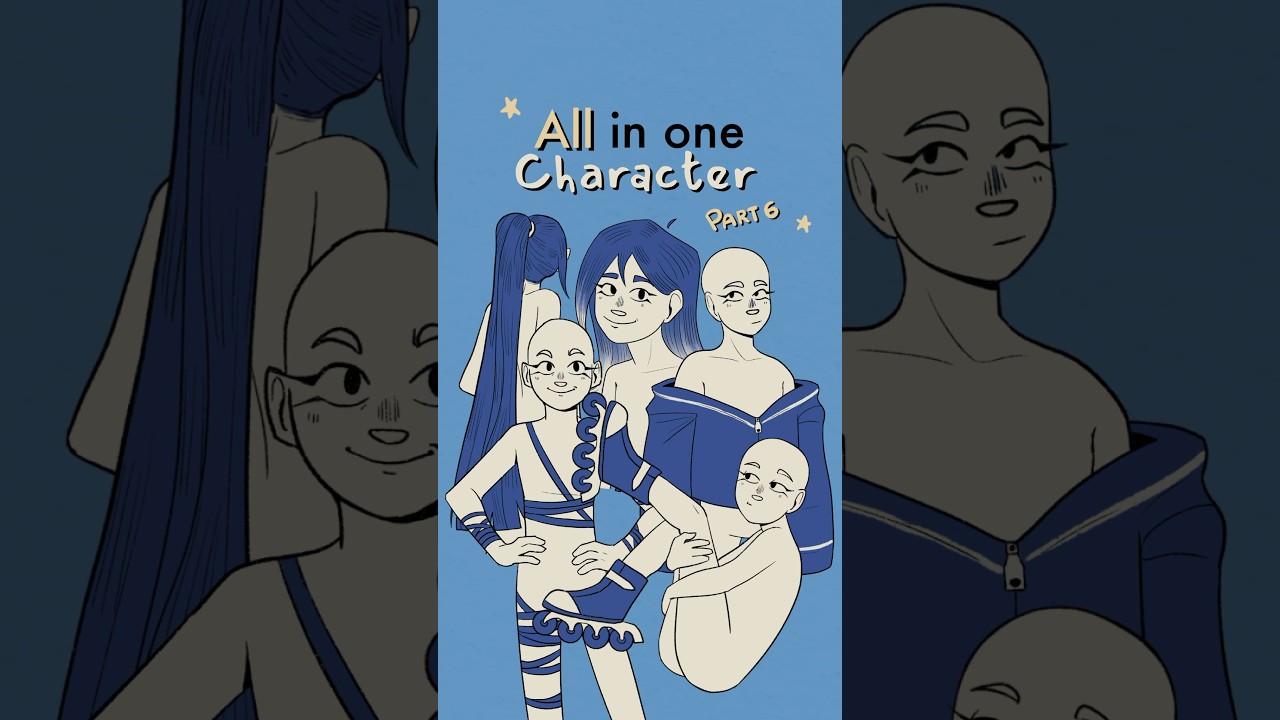 putting all my character design ideas in one character, part 6🛼#originalcharacter #oc #art #drawing