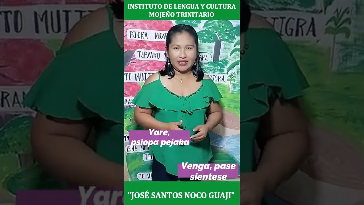 ¿Cómo atender a una persona en una institución en Mojeño Trinitario?