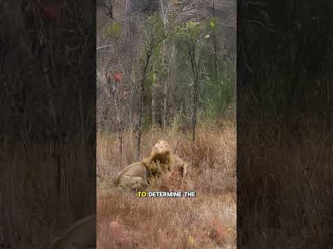 The Fierce Battle Between Two Male Lions for Territory Dominance #Wildlife #AnimalKingdom