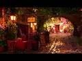 COZY ITALIAN RESTAURANT PATIO AMBIENCE Music From Another Room Peaceful Chatter Relaxing Nature