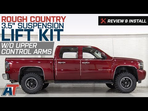 2007-2018 Silverado Rough Country 3.5\" Suspension Lift Kit w/o Upper Control Arms Review & Install