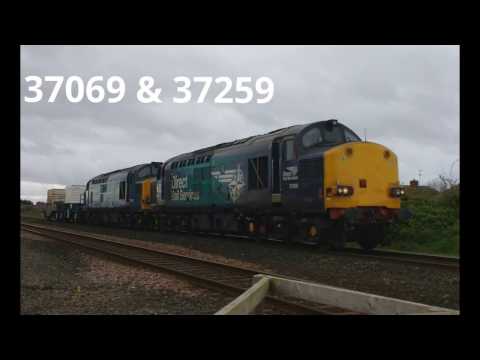 Prestatyn 27.4.2017 - DRS 37069 & 37259 on Valley flasks - Class 37