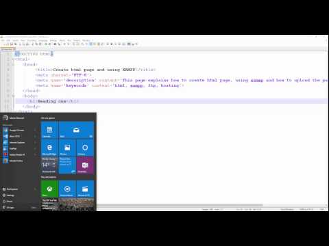 create, test and update your html page