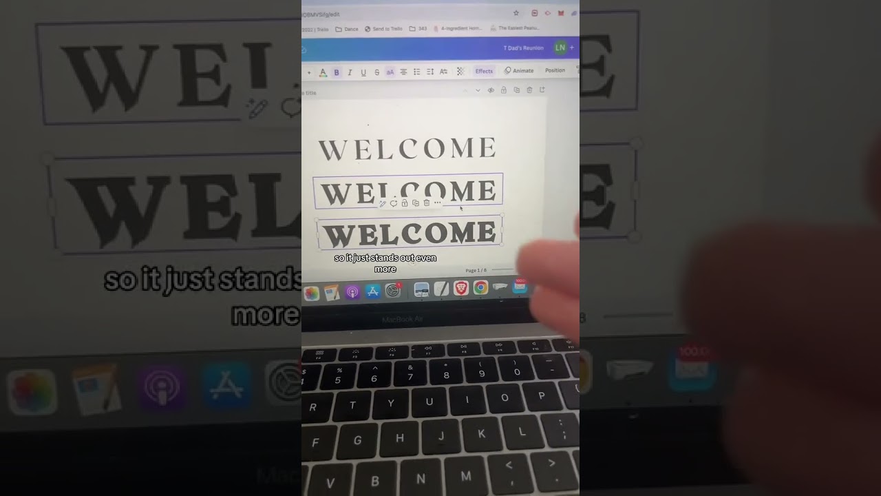 How to make extra bold font in Canva with effects