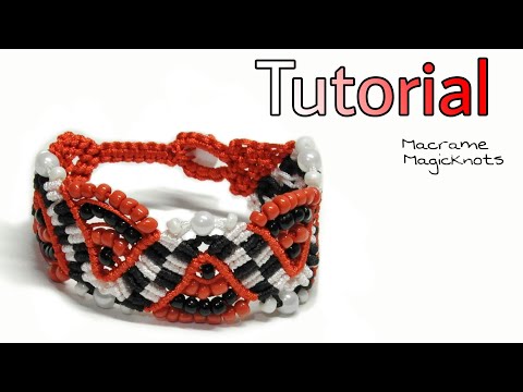 Macrame Bracelet with Beads Tutorial Easy Jewelry Making