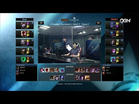 SSB vs EVR Game 2 Highlights - SBENU SONICBOOM vs EVER – LCK SPRING PROMOTION