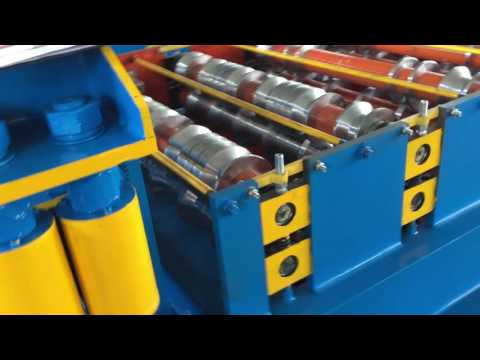 Fully automatic corrugated steel roof sheet making machine, ...