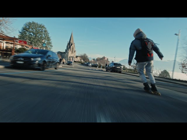 Downhill footage with gimbal