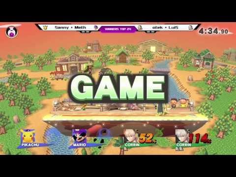 PPT-W17 - Sanny + Meth Vs. otek + LuiS - Winners Round 3 - Smash 4 Doubles