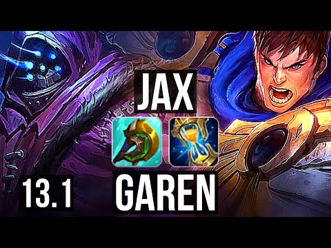JAX vs GAREN (TOP) | 3.0M mastery, 4/0/3, 600+ games | KR Grandmaster | 13.1