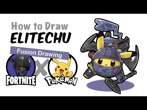 fortnite elite agent pikachu fortnite pokemon mashup drawing how to draw - fortnite elite agent drawing