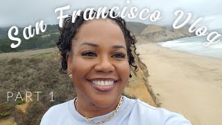 San Francisco Day 1 Vlog | Half Moon Bay Cliffs | Beach Views | Hilarious Wardrobe Fail!