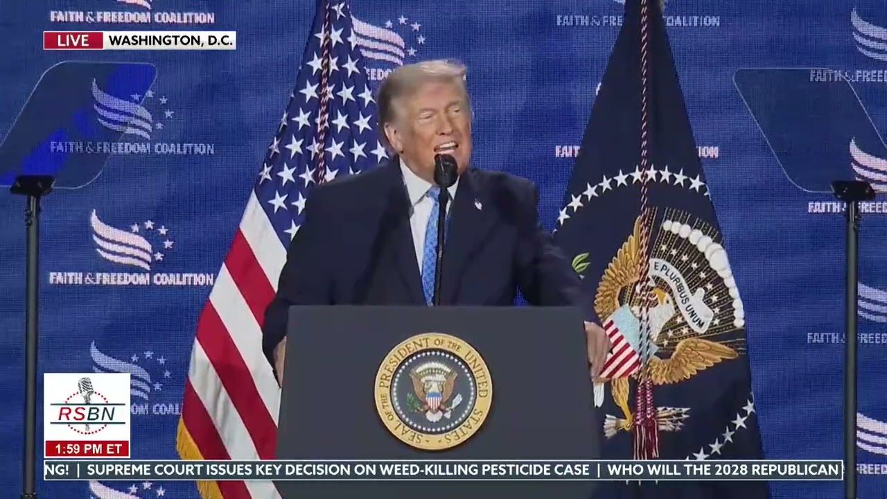 WATCH: "Religion is Back" President Trump Brings Religion Back to the U.S. - 06/26/26
