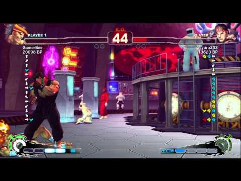 GamerBee [Adon] vs asyura333 [Ryu] SSF4 Japanese Online Ranked Matches - TRUE-HD