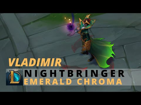 Nightbringer Vladimir Emerald Chroma - League Of Legends
