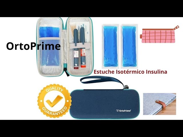 Vídeo relacionado con OrtoPrime Nevera para Insulina FRÍO X2 GELES INCLUIDOS Porta insulina - Isotérmico Insulina FRÍO 12H Nevera Insulina Viaje - Nevera Medicamentos Portátil para DIABÉTICOS 12H (Rosa)