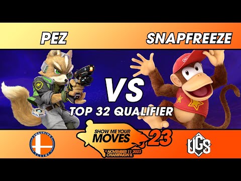 Show Me Your Moves 23  -  Top 32 Qualifier  -  PeZ(Fox) Vs. Snapfreeze(Diddy Kong)