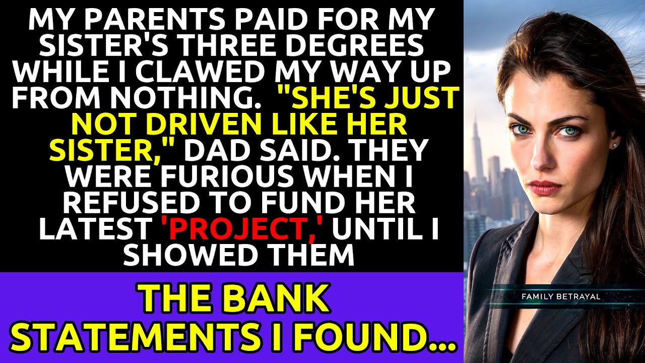 Parents Funded Her Degrees, I Built Myself—Then I Found Her Secret Bank Statements